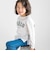 チェックスムース切り替えパッチロゴ長袖Tシャツ(90~160cm)