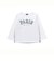 チェックスムース切り替えパッチロゴ長袖Tシャツ(90~160cm)