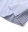 チェックスムース切り替えパッチロゴ長袖Tシャツ(90~160cm)