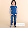 恐竜くるまキーチェーン刺しゅうデニムニットパンツ(80~130cm)