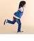 恐竜くるまキーチェーン刺しゅうデニムニットパンツ(80~130cm)