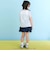 【シナモロール/ポムポムプリン×SLAPSLIP】袖スカラップ耳付きセーラー襟風Tシャツ(90~130cm)