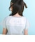 【シナモロール/ポムポムプリン×SLAPSLIP】袖スカラップ耳付きセーラー襟風Tシャツ(90~130cm)