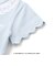 【シナモロール/ポムポムプリン×SLAPSLIP】袖スカラップ耳付きセーラー襟風Tシャツ(90~130cm)