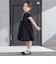 パイピングブロード襟付きワンピース(100~140cm)