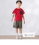 格子タフタポケット付きコードTシャツ(95~160cm)