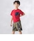 格子タフタポケット付きコードTシャツ(95~160cm)