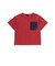 格子タフタポケット付きコードTシャツ(95~160cm)