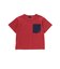 格子タフタポケット付きコードTシャツ(95~160cm)