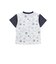 【お揃い】恐竜総柄ポシェット付き天竺Tシャツ(80~130cm)