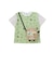 【お揃い】恐竜総柄ポシェット付き天竺Tシャツ(80~130cm)