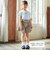 ドロストギャザーシャンブレーキュロットパンツ(90~150cm)