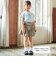 ドロストギャザーシャンブレーキュロットパンツ(90~150cm)