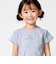 ショルダーラインロゴ刺しゅうテレコ半袖Tシャツ(90~160cm)