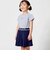 ショルダーラインロゴ刺しゅうテレコ半袖Tシャツ(90~160cm)