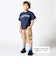 ムラ染め天竺ロゴプリント半袖Tシャツ(90~150cm)