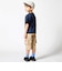 ムラ染め天竺ロゴプリント半袖Tシャツ(90~150cm)