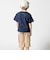 ムラ染め天竺ロゴプリント半袖Tシャツ(90~150cm)