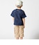 ムラ染め天竺ロゴプリント半袖Tシャツ(90~150cm)