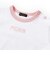 ロゴ刺しゅう半袖リンガーTシャツ+ボーダーリラックスパンツセット(80~90cm)