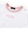 ロゴ刺しゅう半袖リンガーTシャツ+ボーダーリラックスパンツセット(80~90cm)