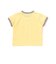 ロゴ刺しゅう半袖リンガーTシャツ+ボーダーリラックスパンツセット(80~90cm)