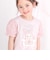 【スラプリ】レーススリーブパッチ付き天竺半袖Tシャツ(80~130cm)