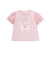 【スラプリ】レーススリーブパッチ付き天竺半袖Tシャツ(80~130cm)