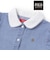【POLO BCS(ポロ・ビーシーエス)×SLAP SLIPコラボ】リボン付きデニムストライプシャツワンピース(80~130cm)