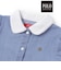 【POLO BCS(ポロ・ビーシーエス)×SLAP SLIPコラボ】リボン付きデニムストライプシャツワンピース(80~130cm)