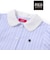 【POLO BCS(ポロ・ビーシーエス)×SLAP SLIPコラボ】リボン付きデニムストライプシャツワンピース(80~130cm)