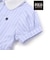 【POLO BCS(ポロ・ビーシーエス)×SLAP SLIPコラボ】リボン付きデニムストライプシャツワンピース(80~130cm)