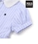 【POLO BCS(ポロ・ビーシーエス)×SLAP SLIPコラボ】リボン付きデニムストライプシャツワンピース(80~130cm)