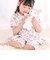 【スララク/腹巻き一体型/防汚加工】みんな快眠！半袖みんみんパジャマ上下セット(80~130cm)