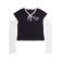 レースアップTシャツ＆レースアームカバーセット(110~150cm)