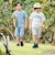 コード刺しゅうロゴ天竺半袖Tシャツ(90~160cm)