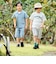 コード刺しゅうロゴ天竺半袖Tシャツ(90~160cm)