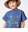 コンパスワッペンアドベンチャーMAPプリント天竺半袖Tシャツ(90~150cm)