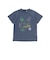 コンパスワッペンアドベンチャーMAPプリント天竺半袖Tシャツ(90~150cm)