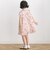 【店舗限定】フラワープリント半袖ギャザーワンピース(95～150cm)