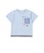 デニムポケット付き電車恐竜刺しゅうレイヤード半袖Tシャツ(80~130cm)