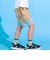 【接触冷感/お揃い】アイス貝殻総柄刺しゅう切り替えショートパンツ(80~130cm)