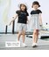 ペタルスリーブ発泡ドットロゴプリントTシャツ(90~160cm)