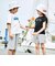 ペタルスリーブ発泡ドットロゴプリントTシャツ(90~160cm)