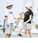 ペタルスリーブ発泡ドットロゴプリントTシャツ(90~160cm)