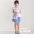 フラワー刺しゅう天竺フリル袖フレアTシャツ(90~150cm)