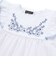フラワー刺しゅう天竺フリル袖フレアTシャツ(90~150cm)