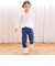 イチゴ刺しゅう裾フリル長袖Tシャツ(80~130cm)