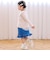 イチゴ刺しゅう裾フリル長袖Tシャツ(80~130cm)