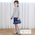 裾スカラップウサギクマネコモチーフ長袖Tシャツ(80~130cm)